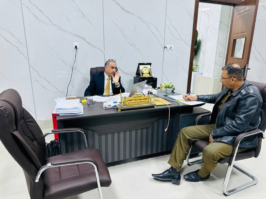 التقنيات الصحية تستقبل قسم الكشوفات التابع الى مديرية الدفاع المدني في ذي قار