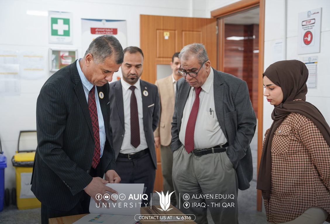 عميد كلية الطب يجري جولة تفقدية في أروقة الكلية