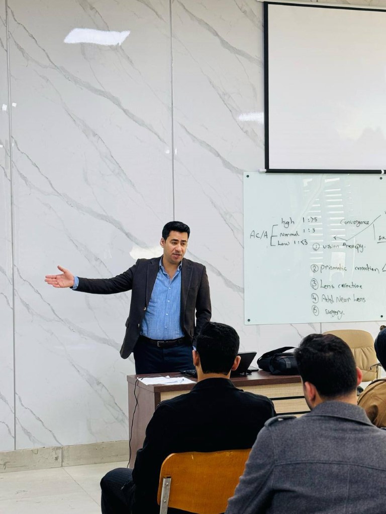 وحدة تمكين المرأة في كلية التقنيات الصحية والطبية تنظم ورشة بعنوان "الاسعافات الاولية للعيون"
