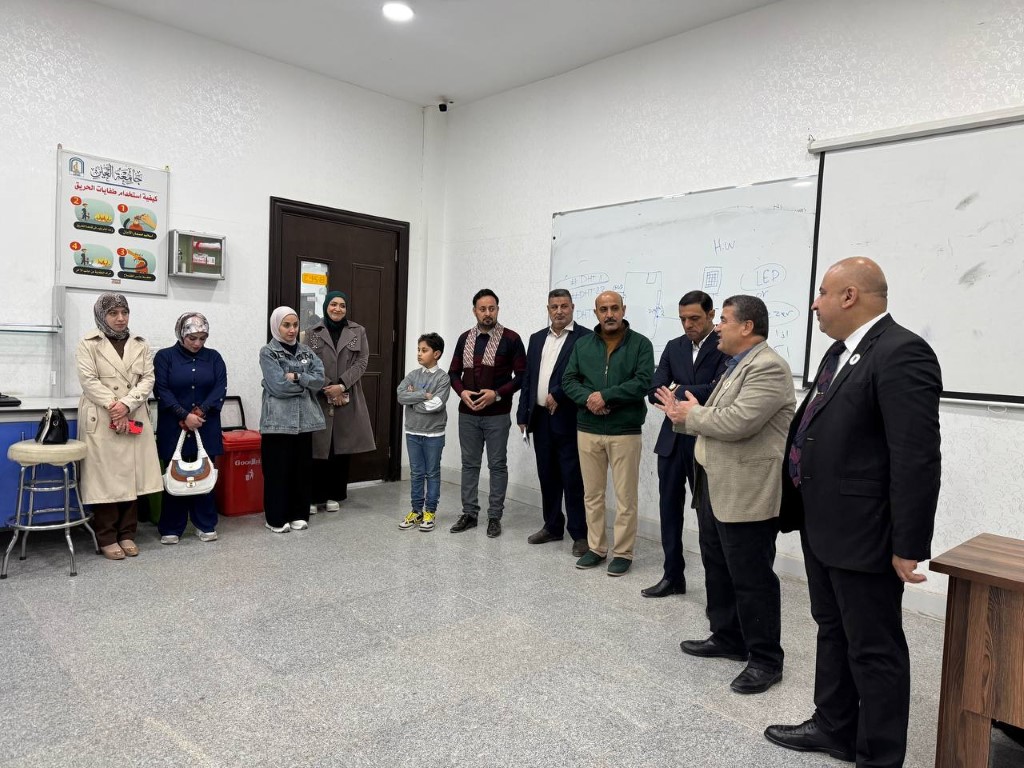 جامعة العين العراقية تستقبل طالبات ثانوية الريام للبنات في سفرة علمية