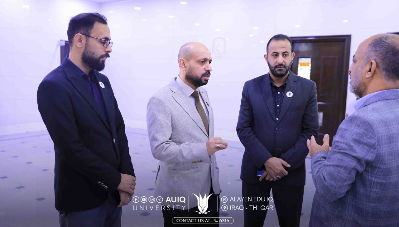 رئيس جامعة العين العراقية يجري جولة في كليتي الهندسة والتقنية الهندسية