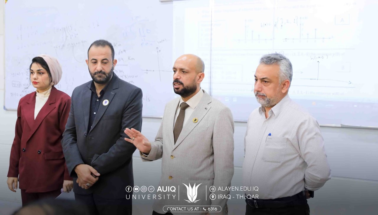 رئيس جامعة العين العراقية يجري جولة في كليتي الهندسة والتقنية الهندسية