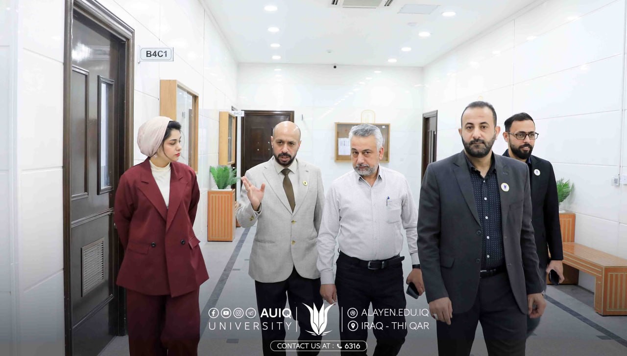 رئيس جامعة العين العراقية يجري جولة في كليتي الهندسة والتقنية الهندسية