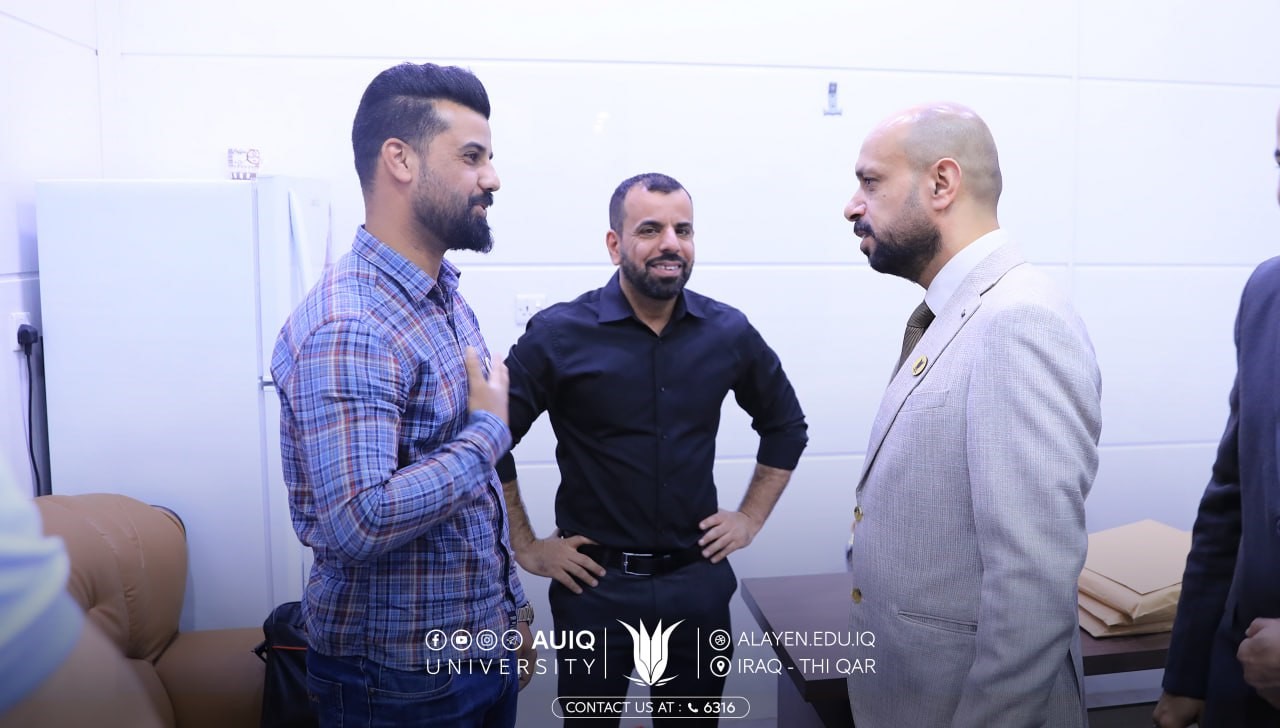 رئيس جامعة العين العراقية يجري جولة في كليتي الهندسة والتقنية الهندسية